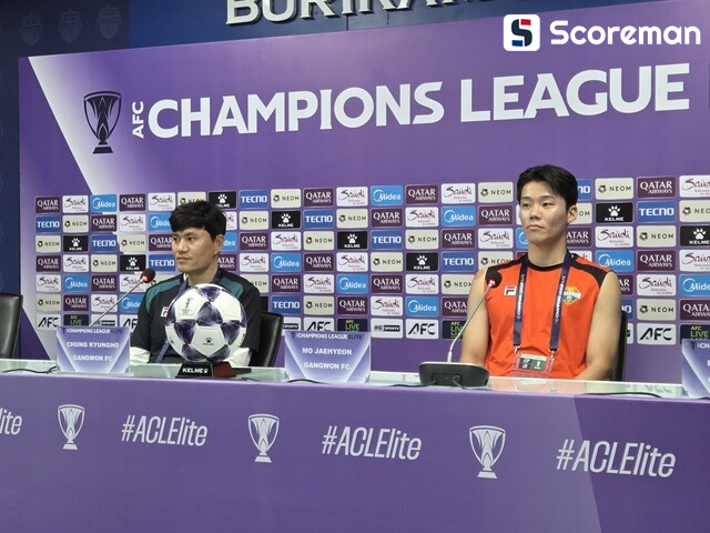 부리람 원정경기 앞둔 정경호 강원 감독, 